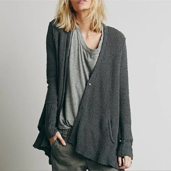 Free People Sweaters - Free People Shark Bite Hem Cardigan